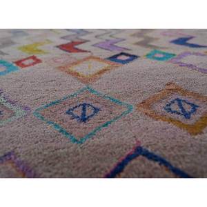 Alfombras Manchaha de Lana y Seda de Bambú Anudadas a Mano - Les-1671, Diseño Novedoso en Rosa y Morado para el Hogar - Product Image 3