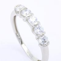 Anillo de Plata de Ley con Moissanita, Diseño Clásico y Popular, Hecho a Medida, Precio de Fábrica de Joyería, para Bodas y Fiestas