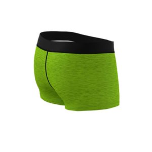 Men's Mid-Rise Knitted Active <b>Slip</b> <b>Underwear</b> 8/3" Green Embroidered Letter Design - Product Image 4