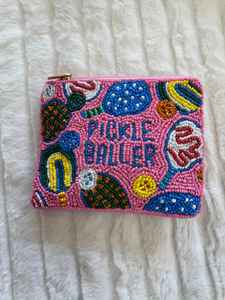 Porte-monnaie et trousse de maquillage classiques en perles de verre avec couleur personnalisée pour un cadeau de mariage ou de fête pour elle - Product Image 2