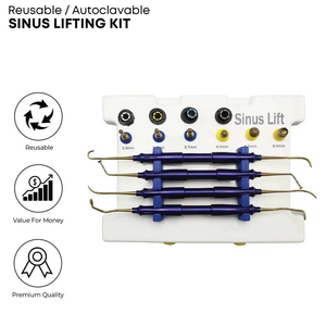 Kit Manual de Elevación de Senos Dentales, Instrumentos Avanzados para Implantes, Kit Quirúrgico Premium, Herramientas de Cirugía Oral de Alta Calidad, Acero - Product Image 3