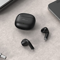 Digitome OEP-02 BT Earphone nirkabel hitam dengan In-Ear gaya dan mikrofon Tipe C earbud Headset Gaming