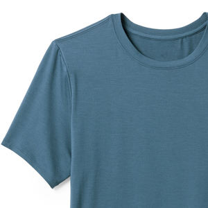 Camisetas de mujer Camiseta de algodón liso en blanco para mujer para impresión personalizada Camiseta de manga corta transpirable con cuello redondo para mujer - Product Image 4