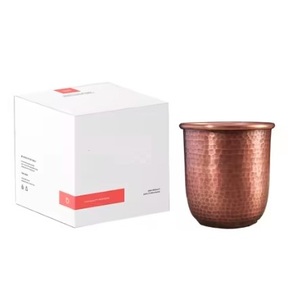 Tasses en cuivre de haute qualité Moscow Mule Logo personnalisé sans BPA pour l'image de marque Événements Bars Magasins de détail Coffret cadeau Ensemble deux tasses - Product Image 3