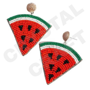 Citrouille Latte Parties Spécial Mode Dangle Boucles D'oreilles Nouvelle Arrivée Cross-Border À La Main Perles Doux Paillettes À La Mode Creative - Product Image 6