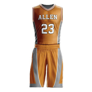 Nouvel uniforme de basketball unisexe uni, design personnalisé, grande taille, respirant, séchage rapide, 100% polyester, fabriqué au Pakistan, logo personnalisé - Product Image 5