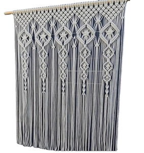 ม่านแขวนประตู macrame แบบแขวนผนังขนาดใหญ่พิเศษม่านแขวนผนังฉากหลังแต่งงานขนาดใหญ่ - Product Image 1