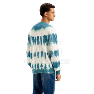 Sudadera con tinte de corbata para hombre, elegante jersey de tono degradado con tela de algodón suave para Otoño y uso diario informal - Product Image 2