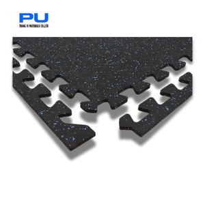 High Density SBR EPDM Interlocking <b>Rubber</b> Tiles for Outdoor Gym and Fitness <b>Flooring</b> - Product Image 2