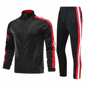 Conjunto de chándal con cremallera y logotipo personalizado de alta calidad para hombre, ropa deportiva informal transpirable para gimnasio, venta al por mayor, calidad superior para invierno - Product Image 1