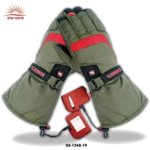 Gants chauffants à batterie rechargeable 7,4 V coupe-vent avec plaques chauffantes en fibre de carbone pour l'hiver et les températures froides - Product Image 6