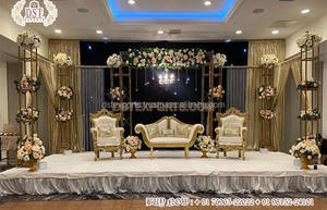 Grande scène de réception de mariage de style arabe moderne Idées de décoration uniques et majestueuses à vendre - Product Image 5