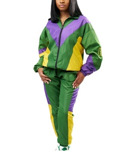 Survêtement imperméable pour femmes avec doublure en maille personnalisée, survêtement en nylon pour femmes, survêtement décontracté coupe-vent pour femmes - Product Image 5