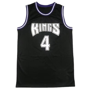 Vente en gros nouveau maillot de basket-ball noir personnalisé dernière conception de broderie respirant grande taille maillots de basket-ball vierges - Product Image 4
