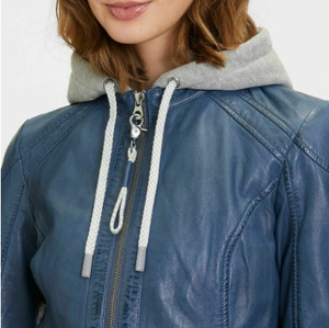 Vestes en cuir de vache véritable entièrement personnalisées pour femmes fabriquées à Sialkot, au Pakistan - Product Image 6