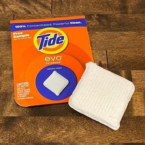 Tide Evo Laundry Detergent <b>Tiles</b>, 100% Concentrated, 6X Cleaning Power, Original Tide Scent, 42 Count - Product Image 5