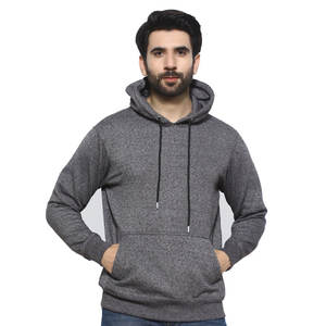 2024 vente chaude hommes Polyester coton polaire sweats à capuche couleur unie au crochet pull à capuche pull fermeture éclair hiver chaud impression 3D - Product Image 1