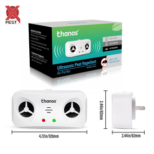 Répulsif <span class=keywords><strong>à</strong></span> ultrasons de haute technologie et purificateur d'air combinés, dispositif de lutte contre les insectes sans produits chimiques <span class=keywords><strong>pour</strong></span> usage domestique - Product Image 4
