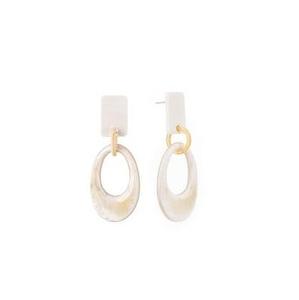 Boucle d'oreille créative en corne de buffle Produit fait à la main Brillant Poli Haute qualité Boucle d'oreille en corne de buffle Vente en gros Meilleures fournitures - Product Image 4