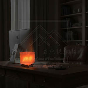 Produit phare Lampe de sel sculptée en forme de cube 100% sel de l'Himalaya pur Haute qualité Personnalisable Fabriqué au Pakistan - Product Image 5