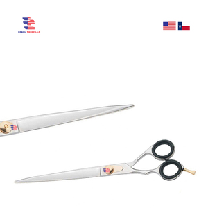 Animales Perros Gato Tijeras de aseo para mascotas Tornillo ajustable Tijeras de aseo para mascotas con reposapiés 8 "Suministros para mascotas Productos de aseo - Product Image 1