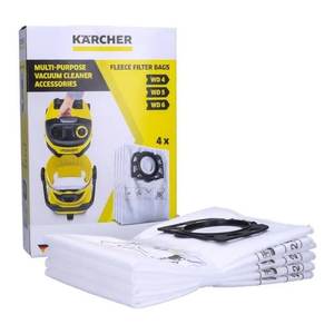 Sac d'aspirateur pour Karcher 2 863 006 0 (4 pièces), pièces essentielles pour un nettoyage efficace - Product Image 2