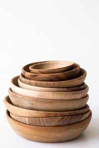 Cuenco para servir de madera de Acacia hecho a mano, respetuoso con el medio ambiente, sostenible, raíz tallada, madera Real Natural para ensaladas, frutas, dulces - Product Image 2