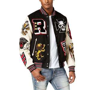 Chaquetas Varsity Vintage para Hombre con Bordado de Lana, Logotipo Personalizado, Manga de Cuero y Diseño de Chaqueta Universitaria - Product Image 3