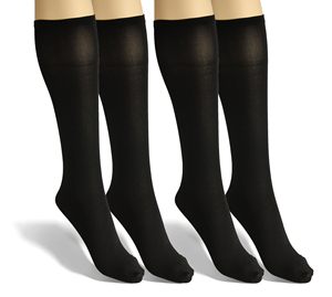 <span class=keywords><strong>Calze</strong></span> da Donna Sesto Senso in Microfibra Opaca al Ginocchio 40 <span class=keywords><strong>Den</strong></span>, 2 Paia, Setoso Colorato, Confezione 2x1, Nero - Product Image 1