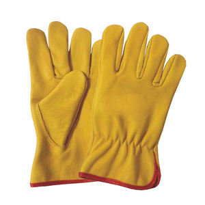 Guante de conducción de cuero de alta calidad 2025, guante de conducción de cuero de piel de vaca duradero cálido para invierno, guantes de protección de manos para hombres - Product Image 3