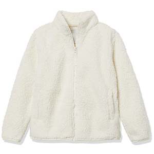 Vestes en sherpa d'hiver de haute qualité, logo personnalisé, fermeture éclair, streetwear, fabricant de vêtements en gros, veste en polaire sherpa pour femmes - Product Image 3