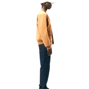 2025 mejor diseño personalizado de alta calidad para hombres chaquetas de bombardero casuales tela de lona con cuello alto - Product Image 4