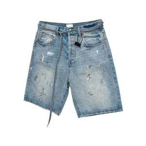 กางเกงขาสั้นผ้ายีนส์คริสตัลสีกรดสำหรับผู้ชายกางเกงยีนส์สตรีทแวร์ประดับพลอยเทียมสำหรับฤดูร้อนกำหนดได้เอง - Product Image 6