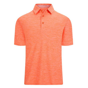 Chemises de golf pour hommes à manches courtes de haute qualité OEM, tricotées, imprimées, respirantes, à séchage rapide, en polyester et élasthanne - Product Image 3