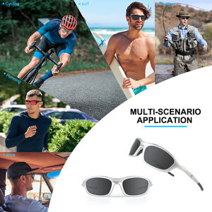 Спортивные очки с раздельными линзами в стиле ретро, защита от ультрафиолета UV400, легкие очки для велоспорта и бега для тренировок на открытом воздухе - Product Image 4