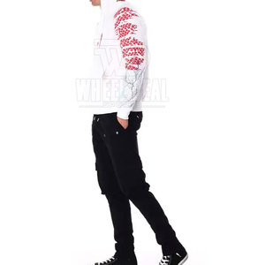 เสื้อฮู้ดแบบสวมหัวสำหรับผู้ชายเสื้อมีฮู้ดปักโลโก้ออกแบบโลโก้ของคุณเอง - Product Image 5