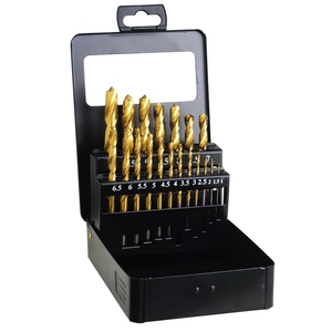Set di Punte da Trapano Wolfpack HSS Titanio 1-10 mm 19 Pezzi - Product Image 1