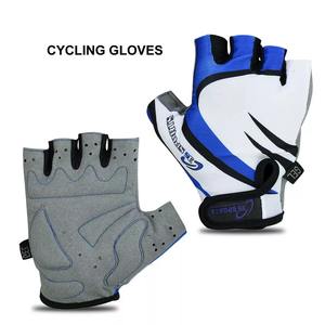 Guantes de Ciclismo de alta calidad para hombre, guantes de nailon transpirables antideslizantes con absorción de golpes acolchados de Gel de medio dedo para ciclismo - Product Image 5