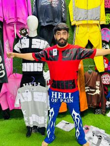 T-shirt pour hommes en coton biologique ajusté personnalisé motif solide à manches courtes T-shirt de plage été imprimé 100% coton T-shirts pour hommes - Product Image 3