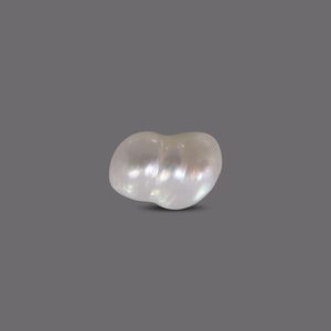 Perle de Basra 3,37 carats, perle d'eau douce naturelle blanche pour bijoux et fabrication de bijoux - Product Image 2