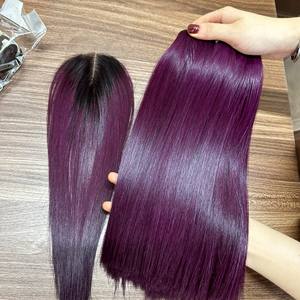 Muestra gratis de paquetes de cabello humano vietnamita, extensiones de cabello liso de hueso de trama de cabello humano, proveedor de cierre de encaje Frontal de encaje - Product Image 1