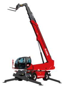 Mini-chargeur télescopique, élévateur à flèche hydraulique rouge, équipement de construction robuste, 4500 kg, 2001-4000 heures - Product Image 2