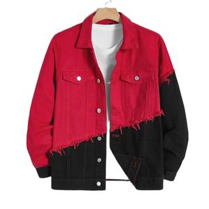 Nouvelle Collection – Vestes en Jean Homme Haut de Gamme – Veste en Jean Bicolore Coupe Brute pour Homme 2026 – Vente en Gros - Product Image 1