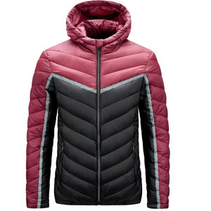 Veste matelassée d'hiver pour homme en coton de haute qualité, style varsity, devant droit, impression personnalisée, décontractée, à capuche, fermeture éclair, taille XL, sublimation - Product Image 4