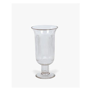 Direct Factory Supply Custom Tall <b>Ribbed</b> Glass <b>Vase</b> Hurricane Available At Inexpensive Price - Product Image 4
