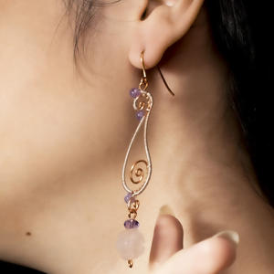 beGems Wholesale Twisted Floral <b>Earrings</b> <b>for</b> Women Elegant Jewelry - Product Image 4