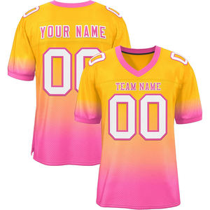 Personalizado Clubwear Streetwear Camisetas de fútbol americano Ropa deportiva Urbana Secado rápido Transpirable Malla de poliéster Sublimación Logotipo del equipo - Product Image 1