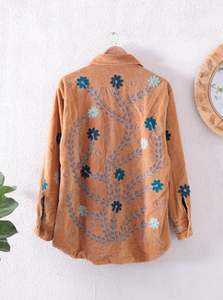 เสื้อแจ็คเก็ตปักมือลายซูซานีสุดฮิตปี 2025 แฟชั่นใหม่ล่าสุดสำหรับผู้หญิง ผู้จัดจำหน่ายเสื้อผ้าสไตล์โบฮีเมียนเก๋ไก๋ แจ็คเก็ตซูซานีคุณภาพดีที่สุด - Product Image 5