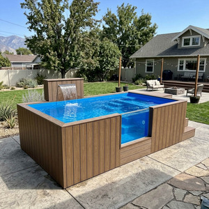 Durable Above Ground Container <b>Pool</b> Leakproof Outdoor Family Resort <b>Pool</b> Engineering Use - Product Image 5