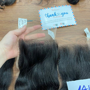 Encaje transparente Super Thin HD Cierre 4X4 5x5 6x6 Cabello humano ondulado Venta al por mayor Extensiones de cabello vietnamita Pelucas de cabello humano - Product Image 1